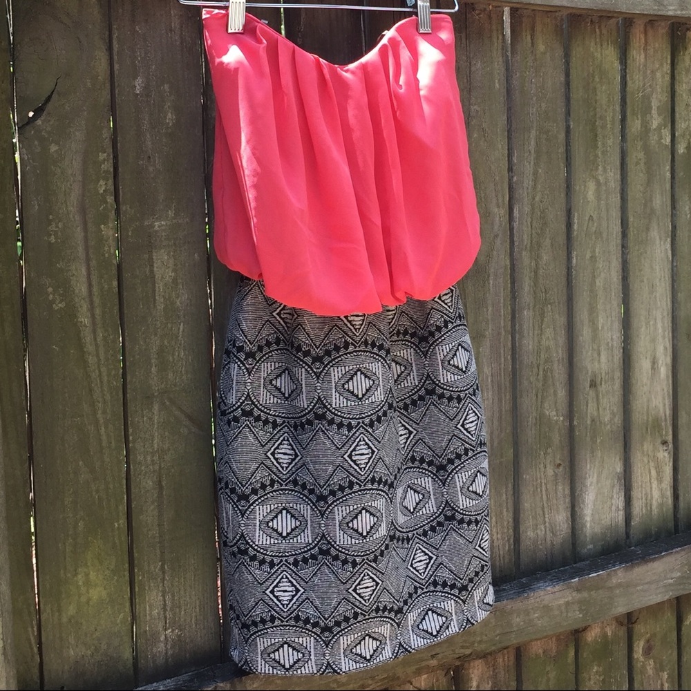 CCO Coral Sweetheart Bustier Tribal Mini, XS
